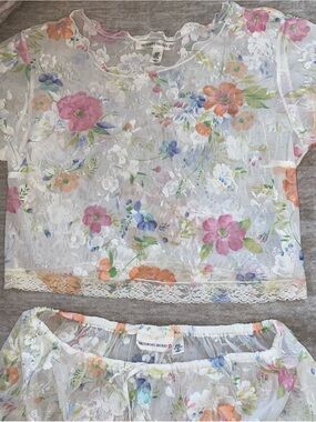 Rare 90s vintage Victoria’s Secret sheer pajama set